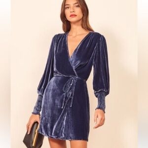 Reformation Boheme Dress - Danube, Size Large, Worn once.